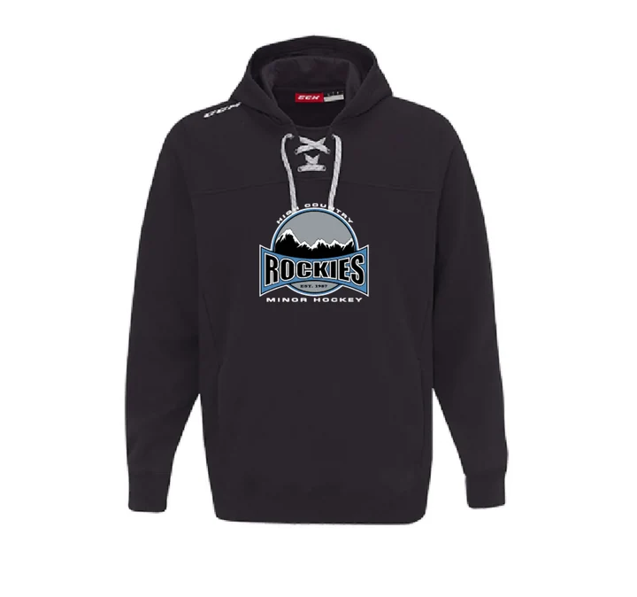 Black High Country Rockies lace-up hoodie